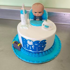 chocolate boss baby fondant cake 1kg 1400