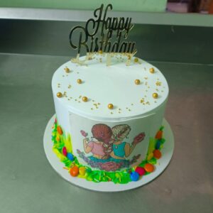Chocolate customised photo cake
