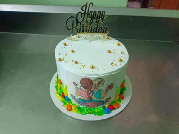 Chocolate customised photo cake